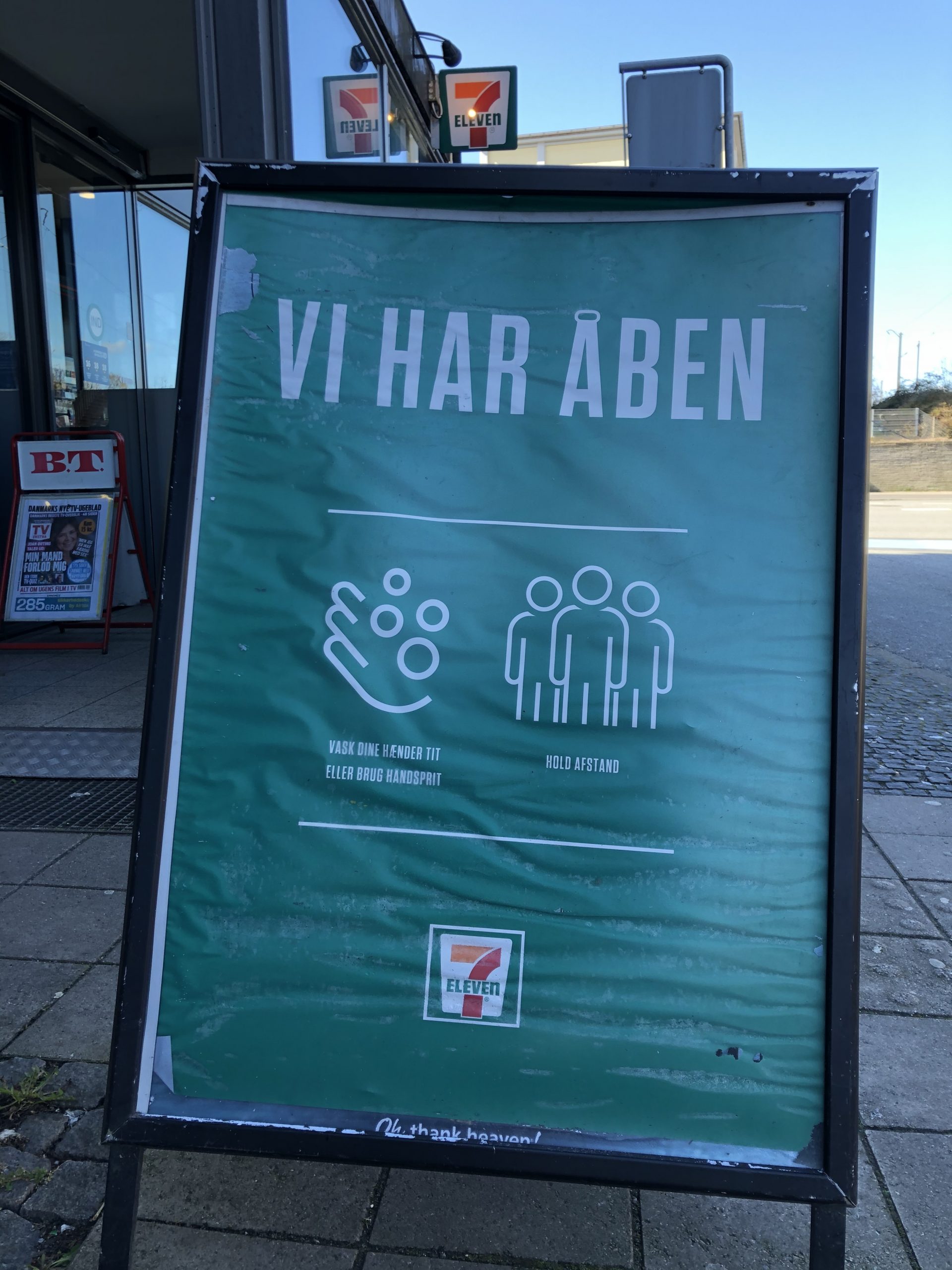 Mange butikker har lukket, men ikke 7-Eleven ved Bagsværd Station.