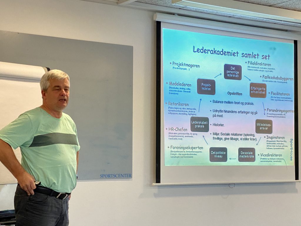 Kursusleder på Gladsaxe Lederakademi, Henning Hansen, gennemgik den 4. september 2020 hvilke foredragsholdere og emner, der var gennemgået det seneste års tid på kurset.